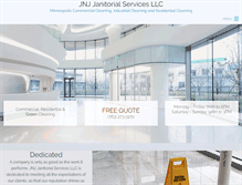 Tablet Screenshot of jnjjanitorialservices.com